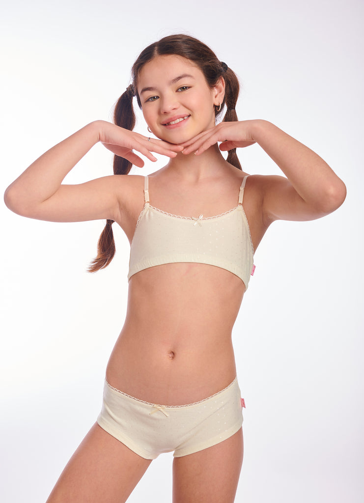 Swiss Dot Bra and Panty Set