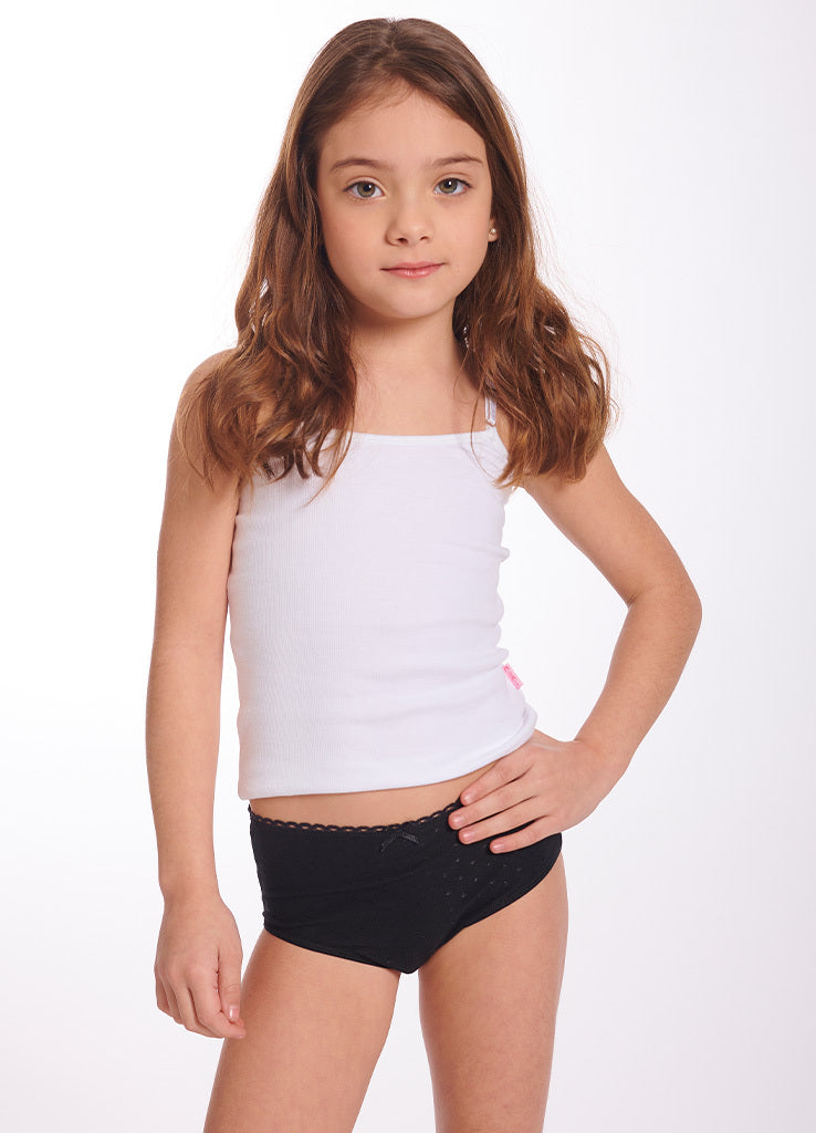 Underwear With fabric, Embroidered dots