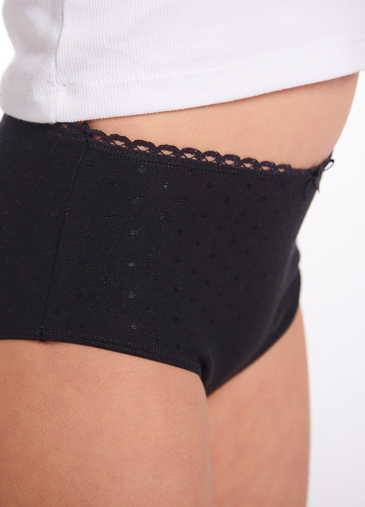 Underwear With fabric, Embroidered dots