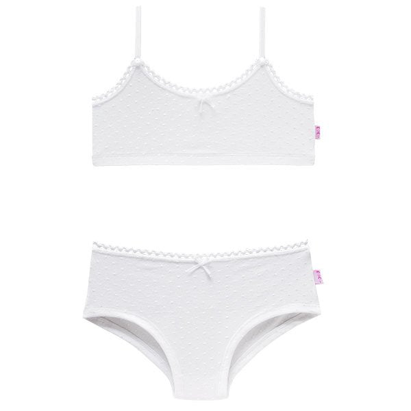 Swiss Dot Bra and Panty Set